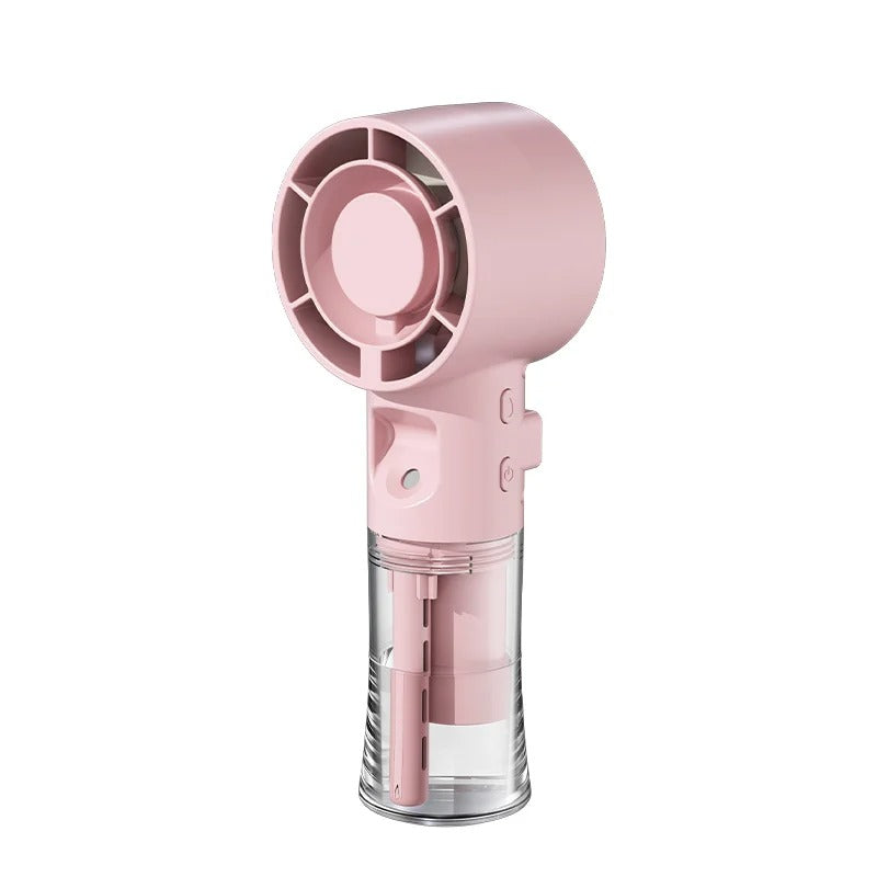 Portable Mini Humidifier Spray Fan – Handheld Water Mist Fan