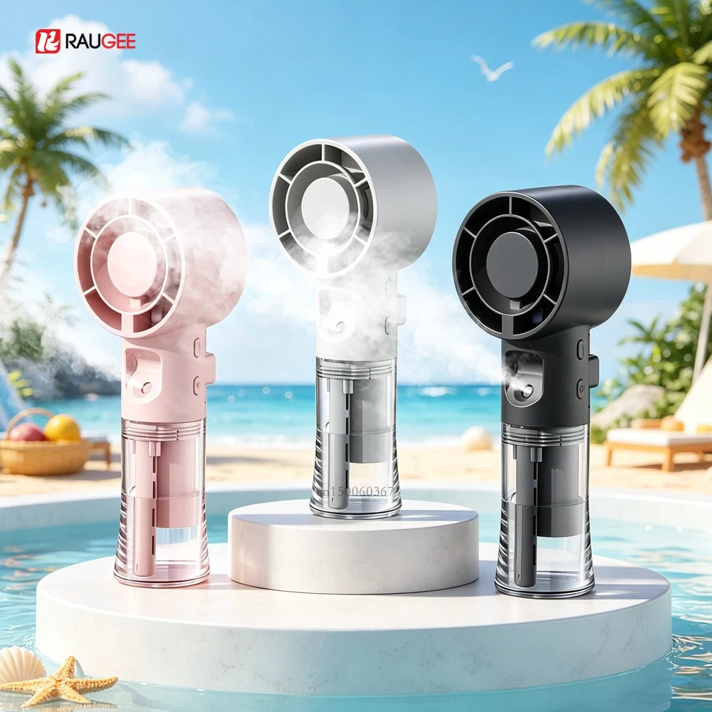 Portable Mini Humidifier Spray Fan – Handheld Water Mist Fan
