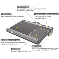 Portable Laptop Desk Table with Mouse Pad | Voltcart