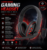 3.5mm Wired Gaming Headset with Microphone for PS4, PC & Console