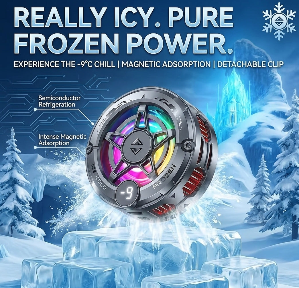 Universal Phone Cooler for Gaming – Magnetic Semiconductor Cooling Fan