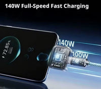 Lenovo 140W Smart Full Charge Self-Cut Adapter – Universal Auto Disconnect for Night Charging & Overcharge Prevention