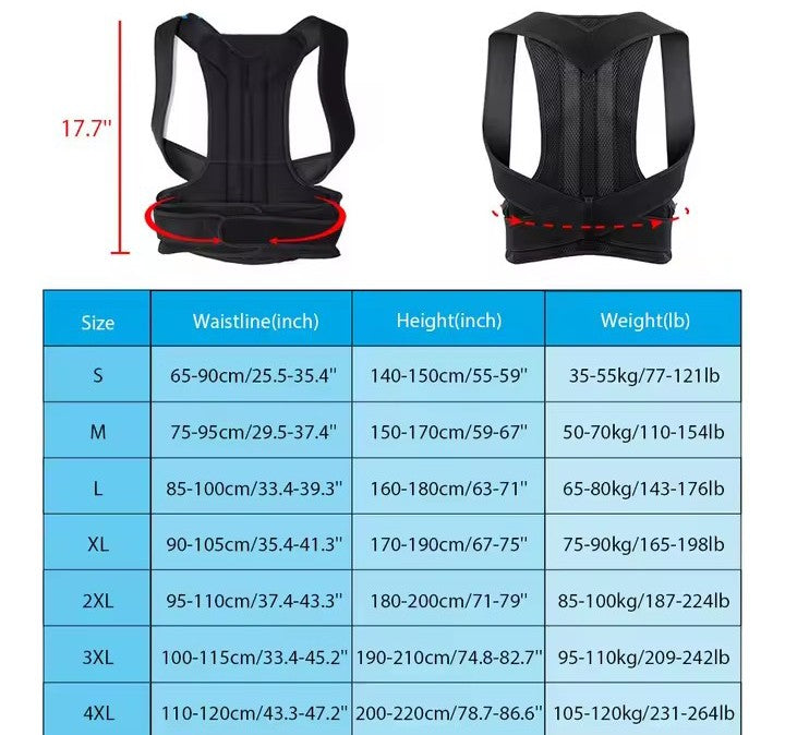 Upper Back Posture Corrector – Clavicle & Shoulder Support Brace