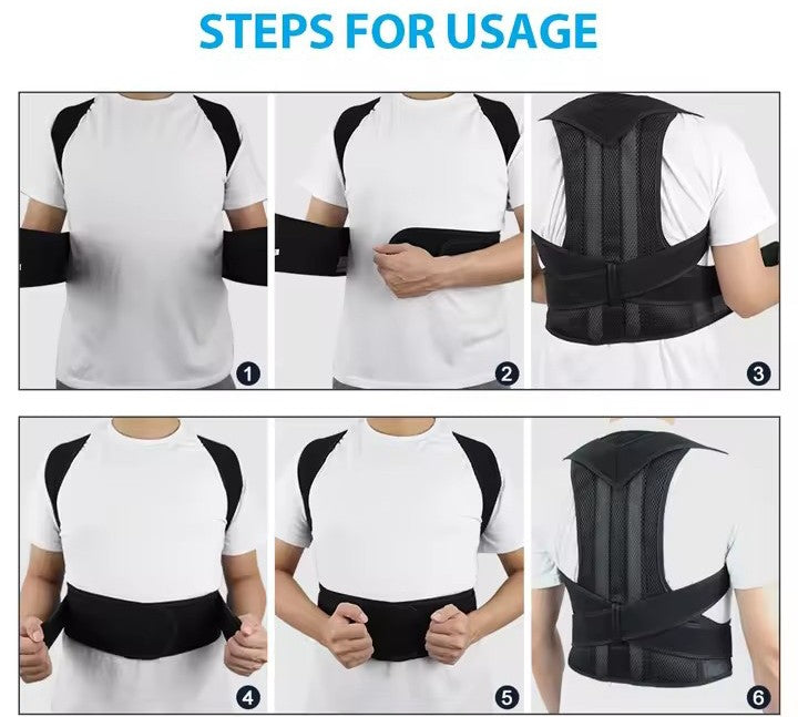Upper Back Posture Corrector – Clavicle & Shoulder Support Brace