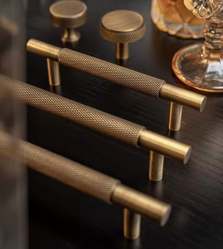 Santaya Antique Brass Cabinet Handles & T-bar Knobs