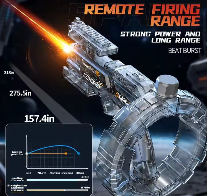 Space Electric Water Gun with LED Lights – Full Auto Continuous Fire