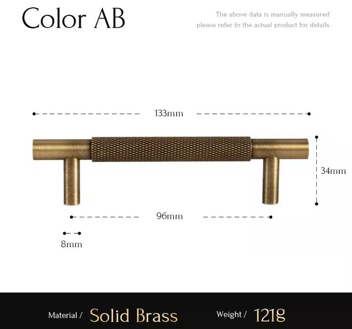 Santaya Antique Brass Cabinet Handles & T-bar Knobs
